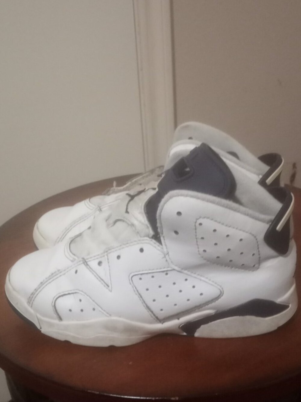 Jordan 6 Midnight Navy Pre School Size 1Y 384666-141 Air Jordan Retro Kids - Picture 9 of 11